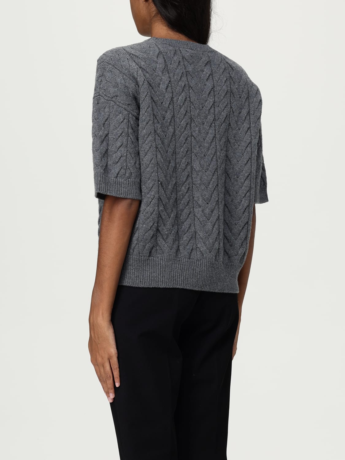 MAX MARA SWEATER: Cardigan woman Max Mara, Grey - Img 3