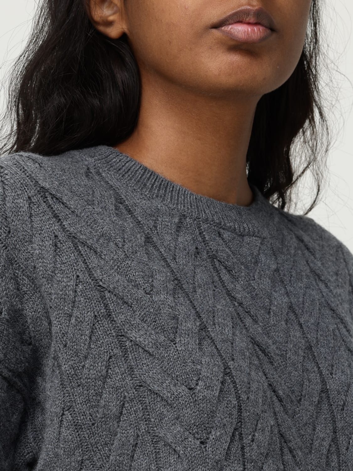 MAX MARA SWEATER: Cardigan woman Max Mara, Grey - Img 5