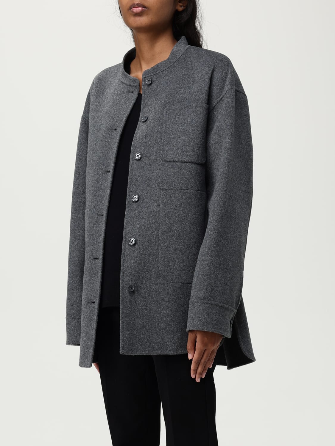 MAX MARA JACKET: Jacket woman Max Mara, Grey - Img 4