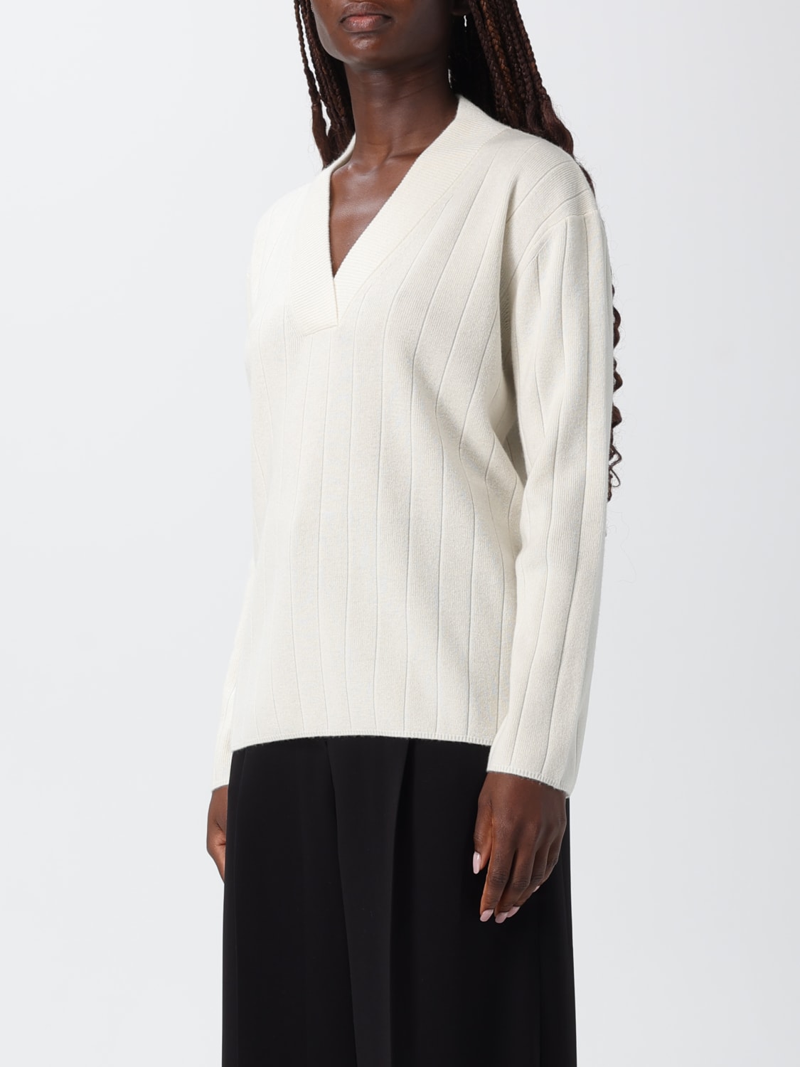 MAX MARA SWEATER: Cardigan woman Max Mara, White - Img 3