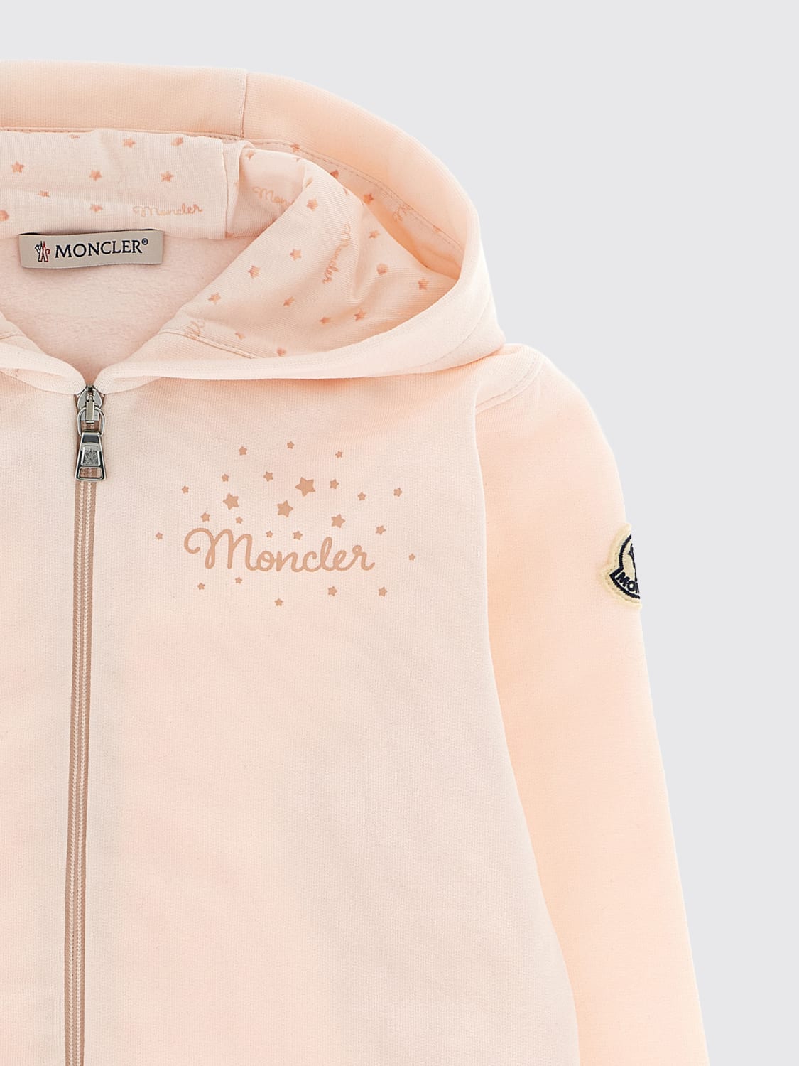 MONCLER COMPLETO: Coordinato in cotone Moncler, Rosa - Img 3