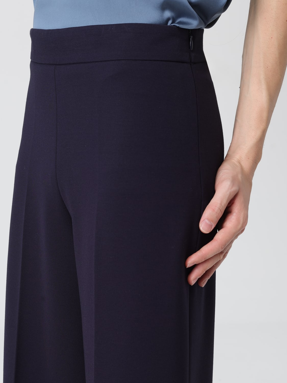 LIVIANA CONTI PANTALONES: Pantalón mujer Liviana Conti, Azul Oscuro - Img 3