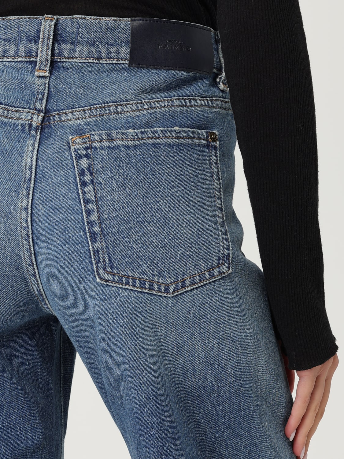 7 FOR ALL MANKIND JEANS: Jeans woman 7 For All Mankind, Denim - Img 3