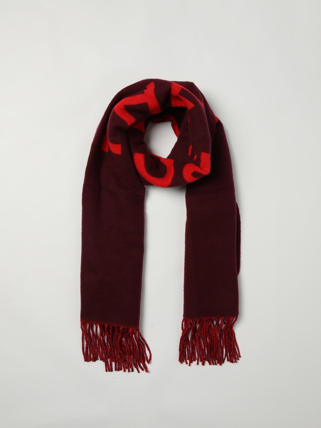 MARC JACOBS SCIARPA: Sciarpa Marc Jacobs in lana con logo jacquard , Viola - Img 2