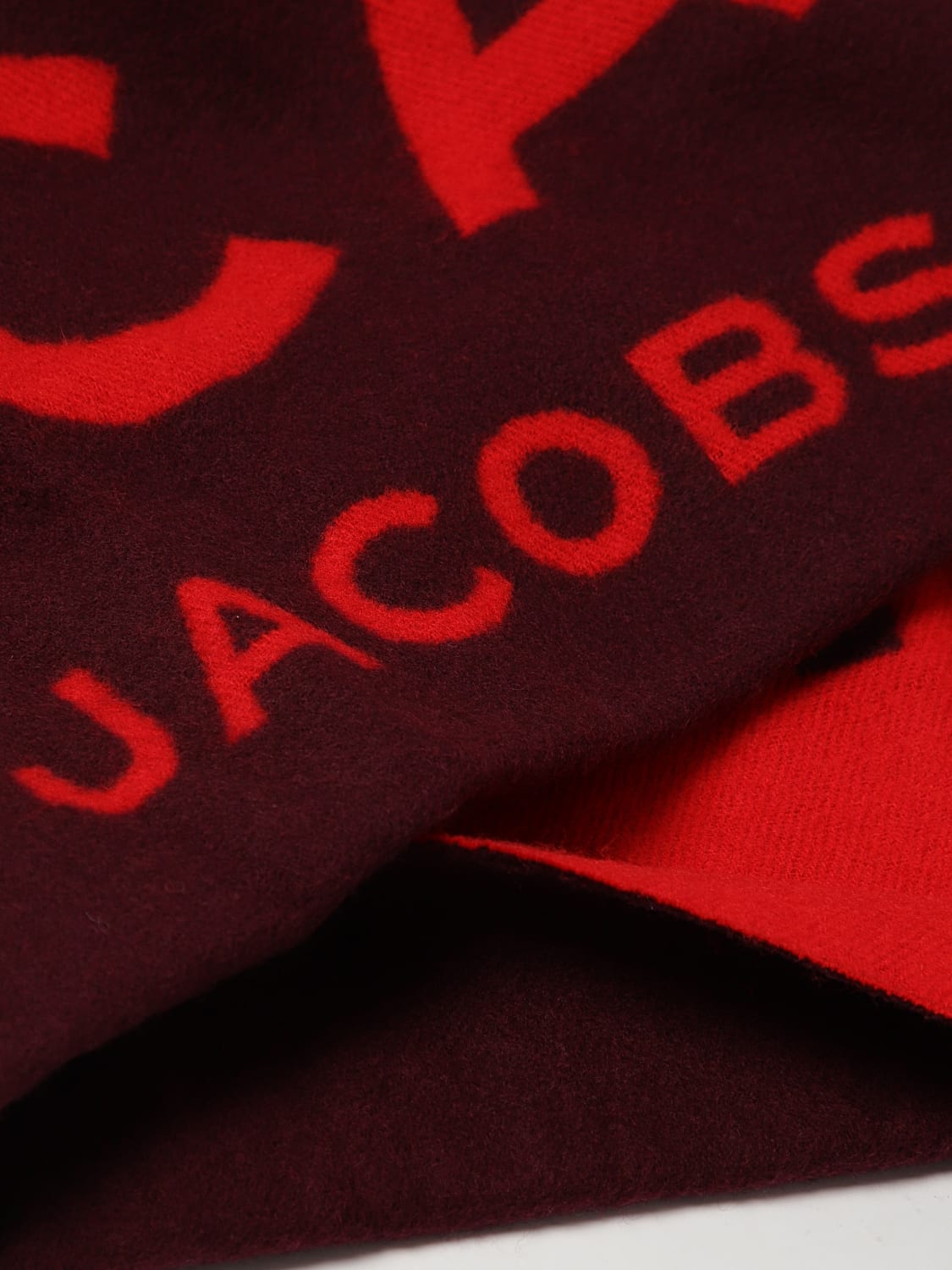 MARC JACOBS SCIARPA: Sciarpa Marc Jacobs in lana con logo jacquard , Viola - Img 3