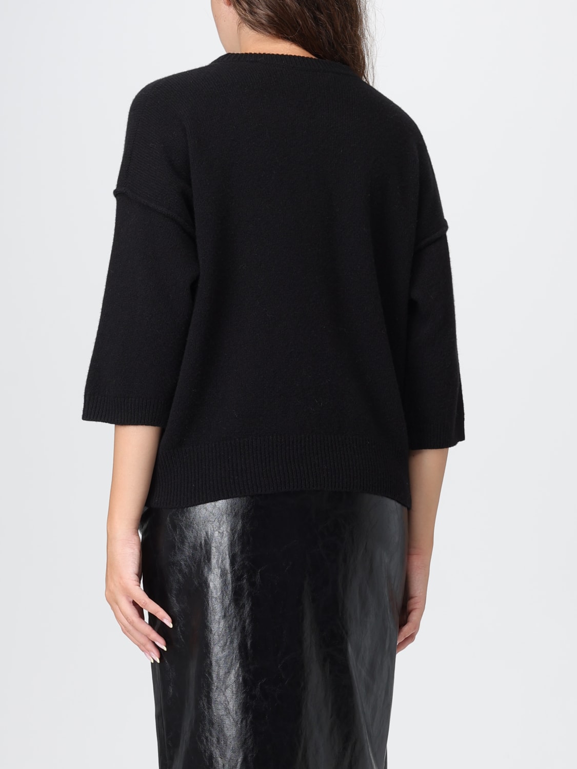 FEDERICA TOSI SWEATER: Sweatshirt woman Federica Tosi, Black - Img 3