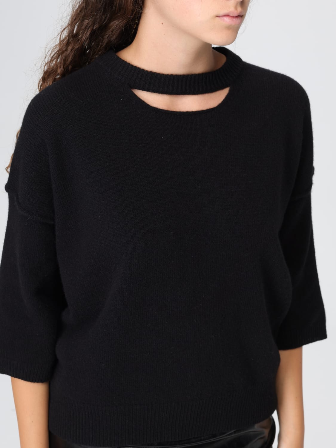 FEDERICA TOSI SWEATER: Sweatshirt woman Federica Tosi, Black - Img 4