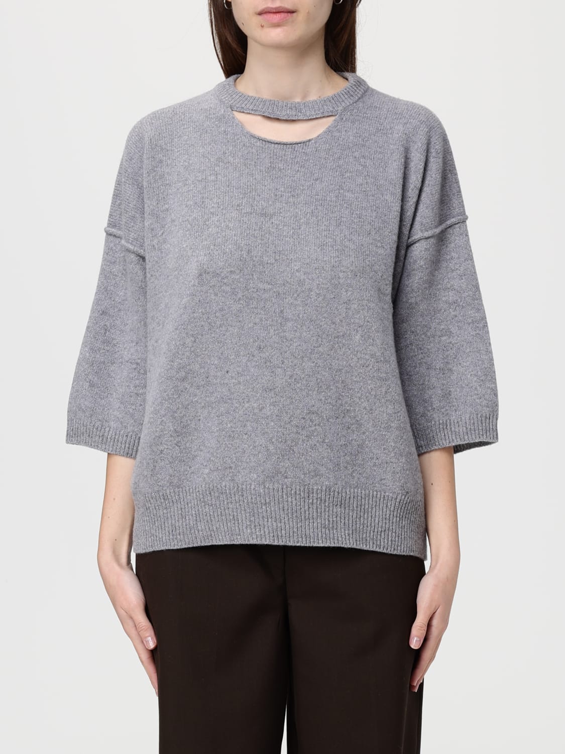 FEDERICA TOSI PULL: Sweat-shirt femme Federica Tosi, Gris - Img 1