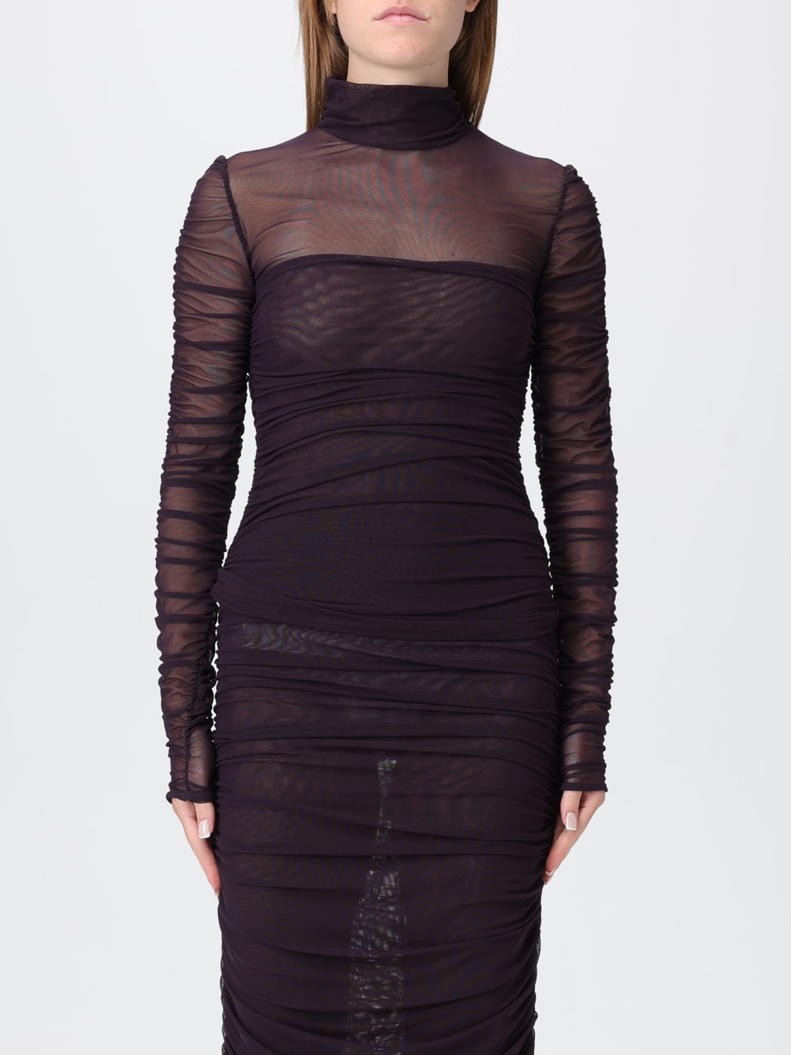 FEDERICA TOSI TOP: Sweatshirt woman Federica Tosi, Violet - Img 1