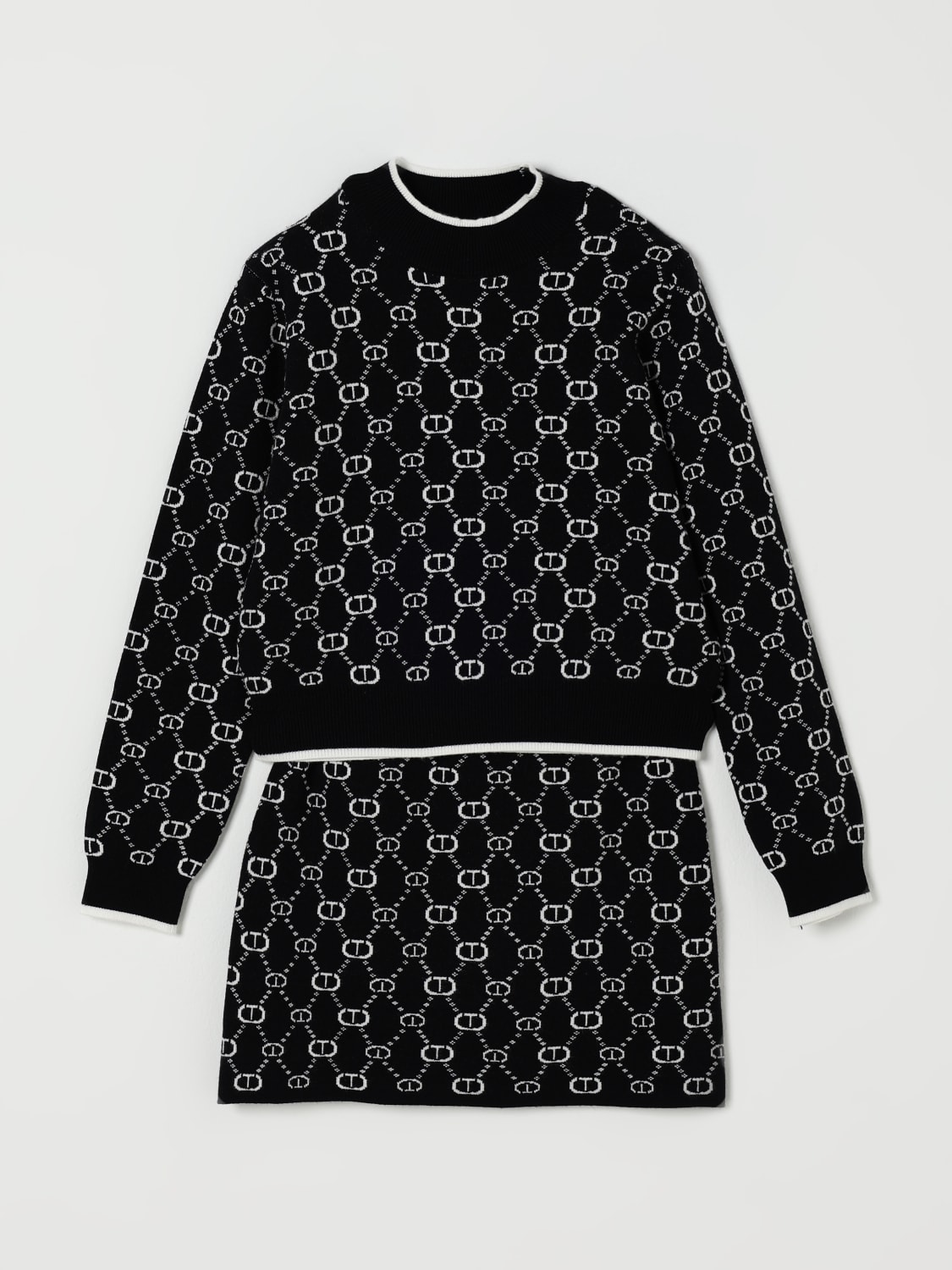 TWINSET ENSEMBLE: Robe enfant Twinset, Noir - Img 1