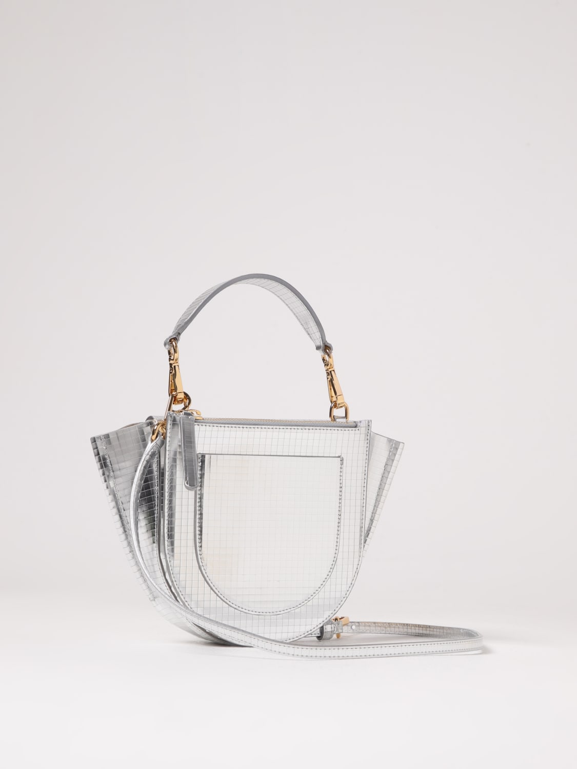 WANDLER HANDTASCHE: Schultertasche damen Wandler, Grau - Img 2