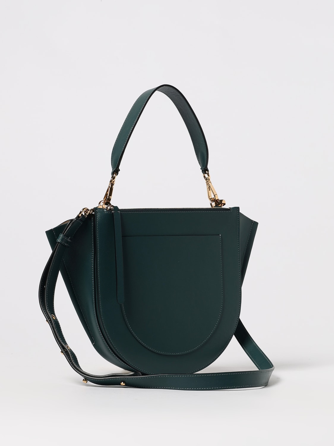 WANDLER BORSA A MANO: Borsa Hortensia Wandler in pelle , Blue - Img 2