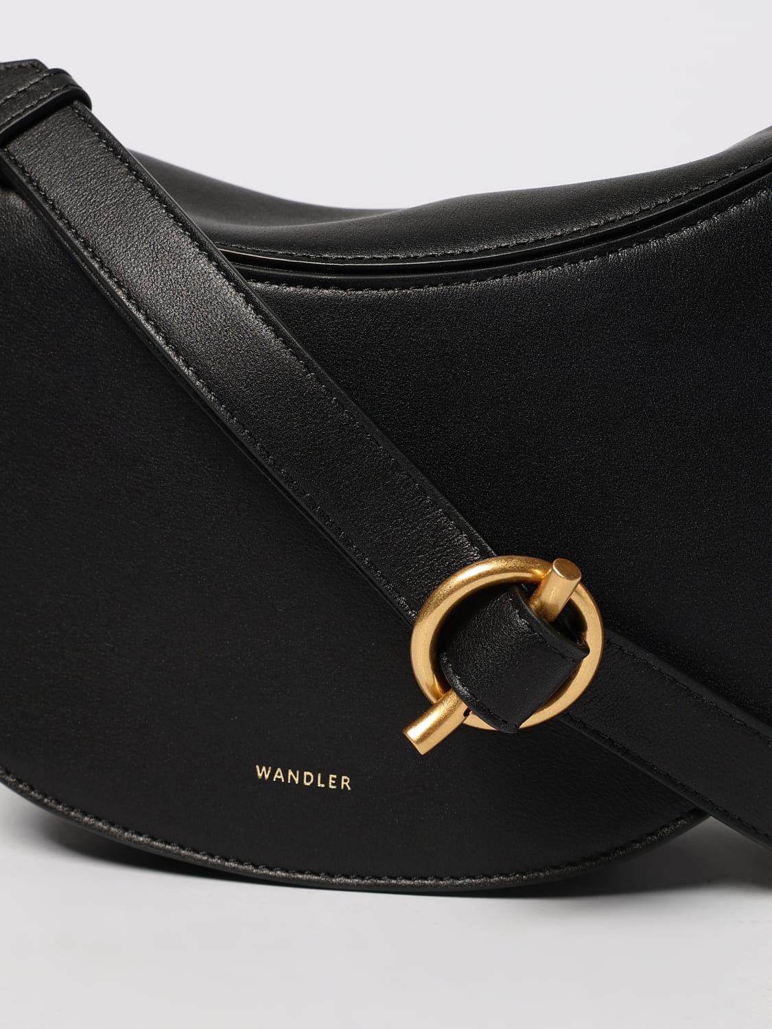 WANDLER BORSA A SPALLA: Borsa a spalla Kate Wandler, Nero - Img 3