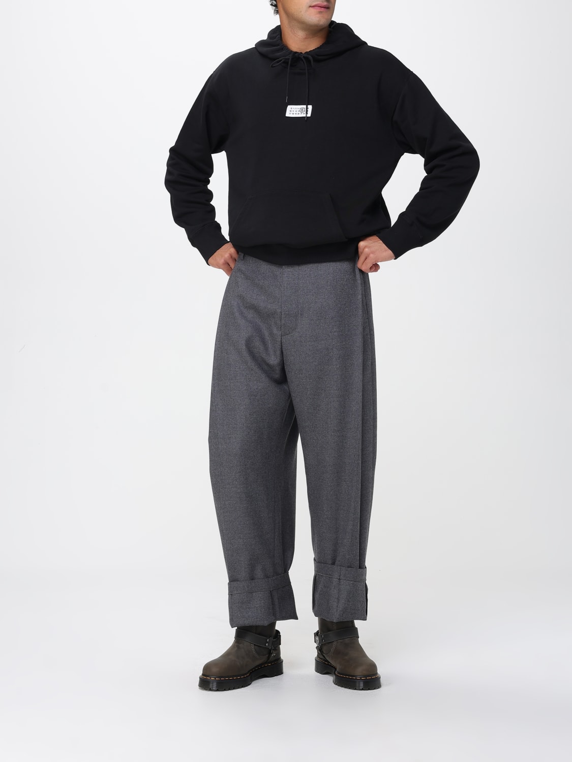 MM6 MAISON MARGIELA SWEATSHIRT: Pullover herren Mm6 Maison Margiela, Schwarz - Img 2