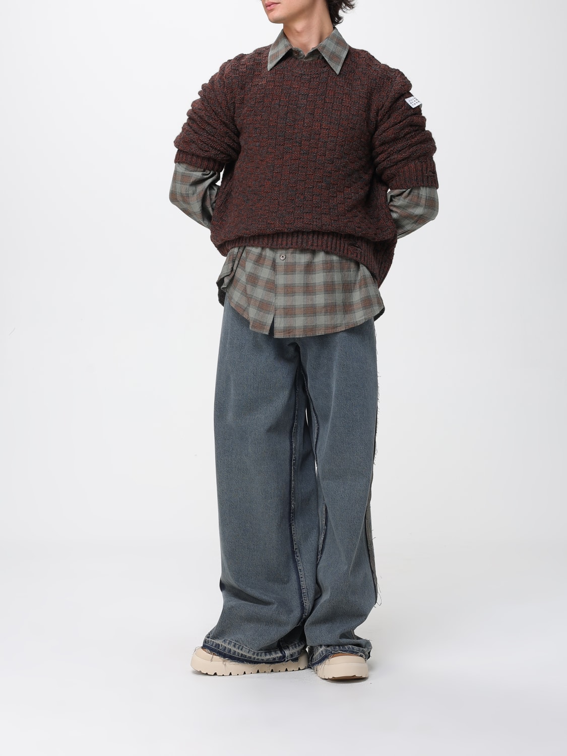 MM6 MAISON MARGIELA PULL: Pull homme Mm6 Maison Margiela, Gris - Img 2