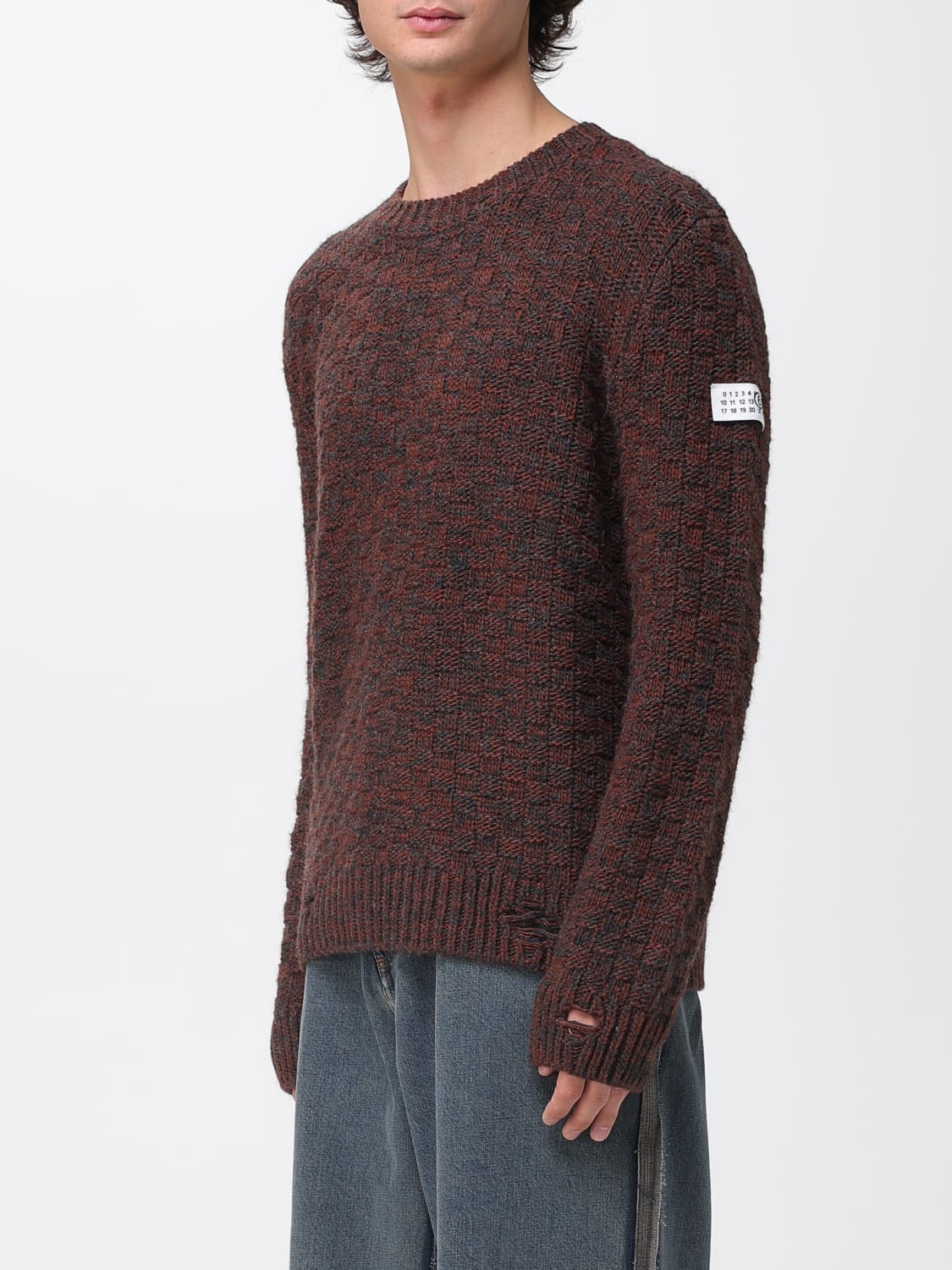 MM6 MAISON MARGIELA PULL: Pull homme Mm6 Maison Margiela, Gris - Img 4