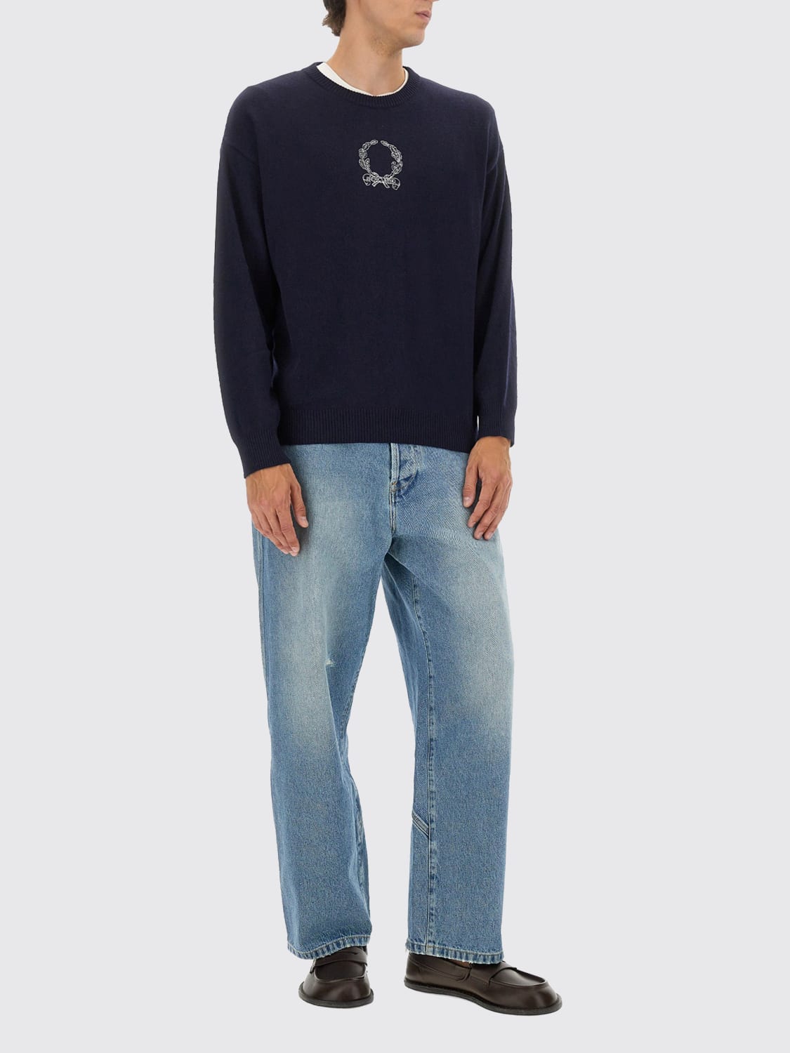 MOSCHINO COUTURE SWEATER: Sweater men Moschino Couture, Blue - Img 2