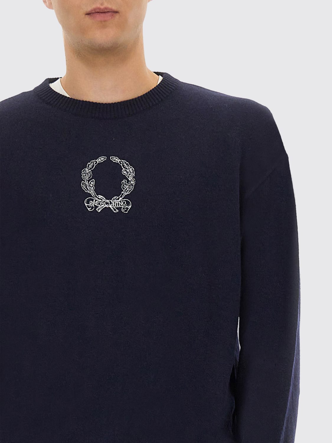 MOSCHINO COUTURE SWEATER: Sweater men Moschino Couture, Blue - Img 4