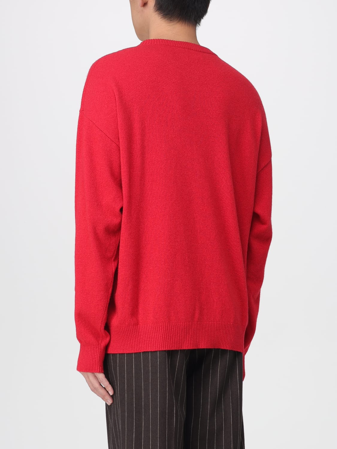 MOSCHINO COUTURE 毛衣: 毛衣 男士 Moschino Couture, 红色 - Img 3