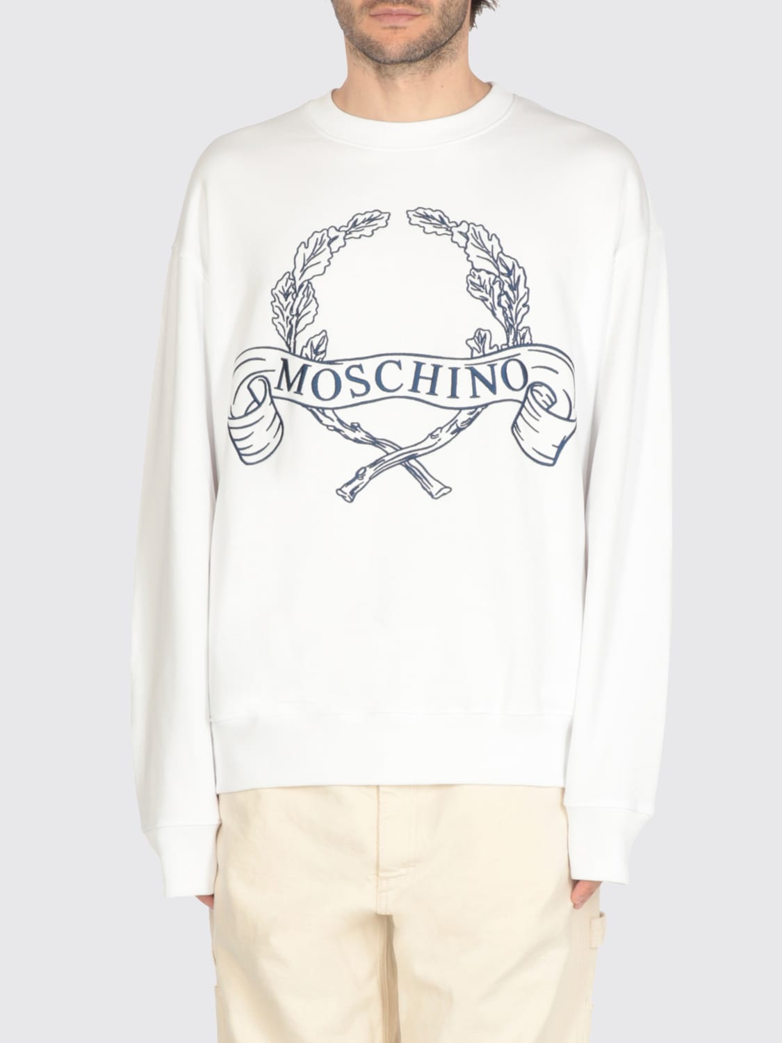 MOSCHINO COUTURE SWEATSHIRT: Sweatshirt men Moschino Couture, White - Img 1