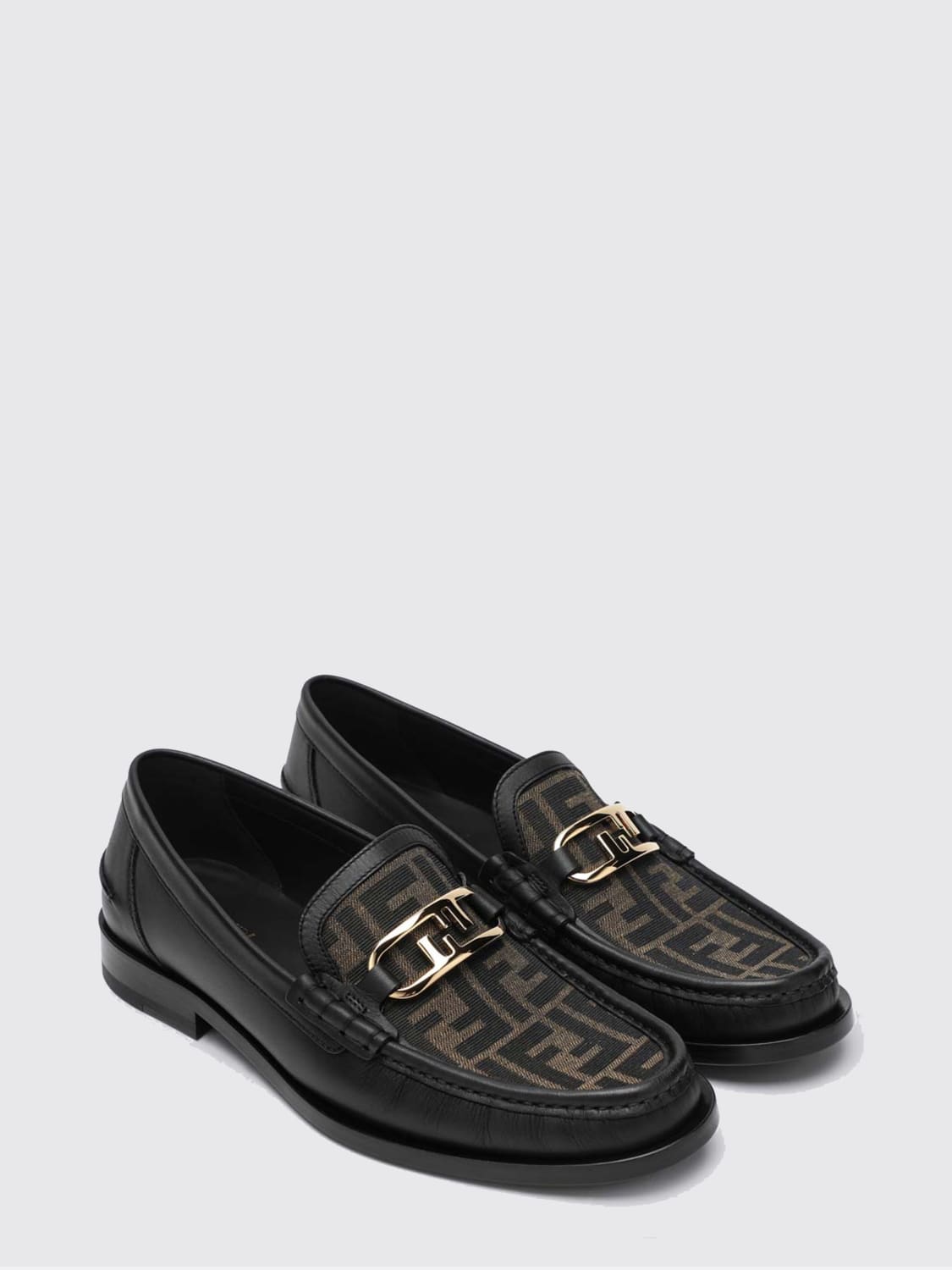 FENDI LOAFERS: Loafers men Fendi, Tobacco - Img 2