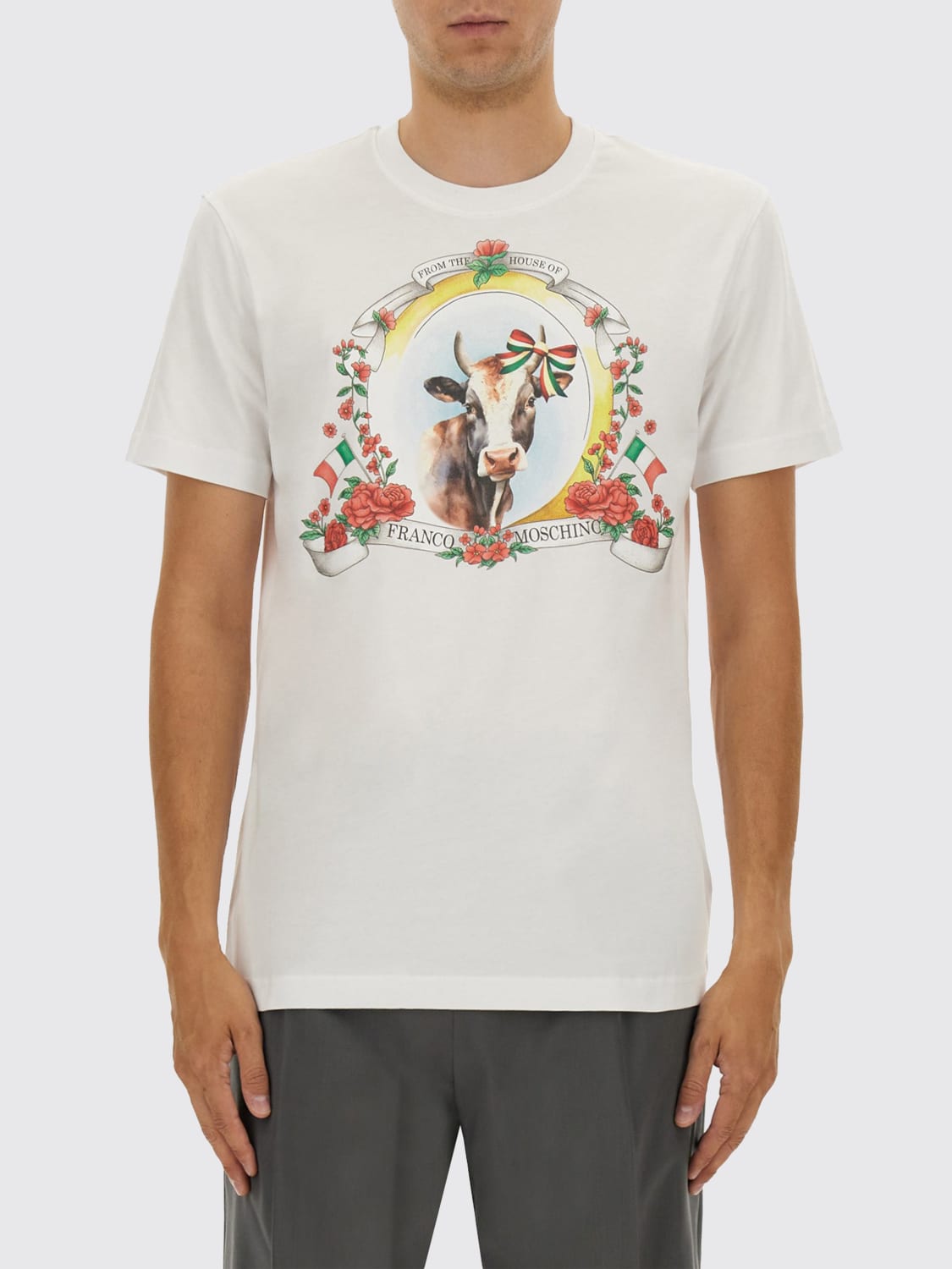 MOSCHINO COUTURE T-SHIRT: T-shirt men Moschino Couture, White - Img 1