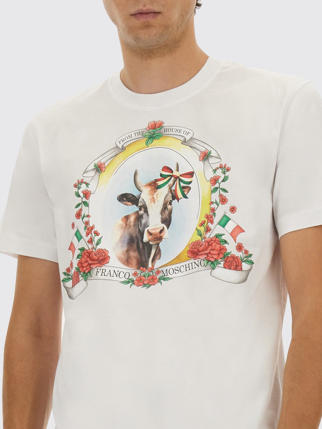 MOSCHINO COUTURE T-SHIRT: T-shirt men Moschino Couture, White - Img 4