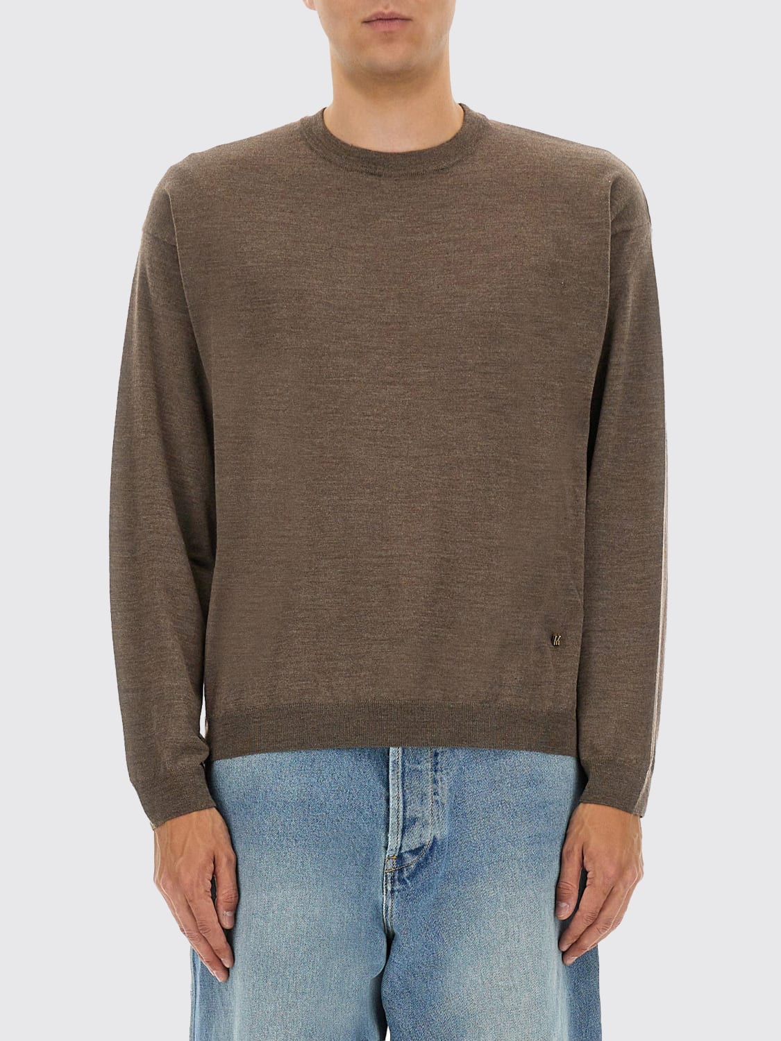 MOSCHINO COUTURE SWEATER: Sweater men Moschino Couture, Brown - Img 1