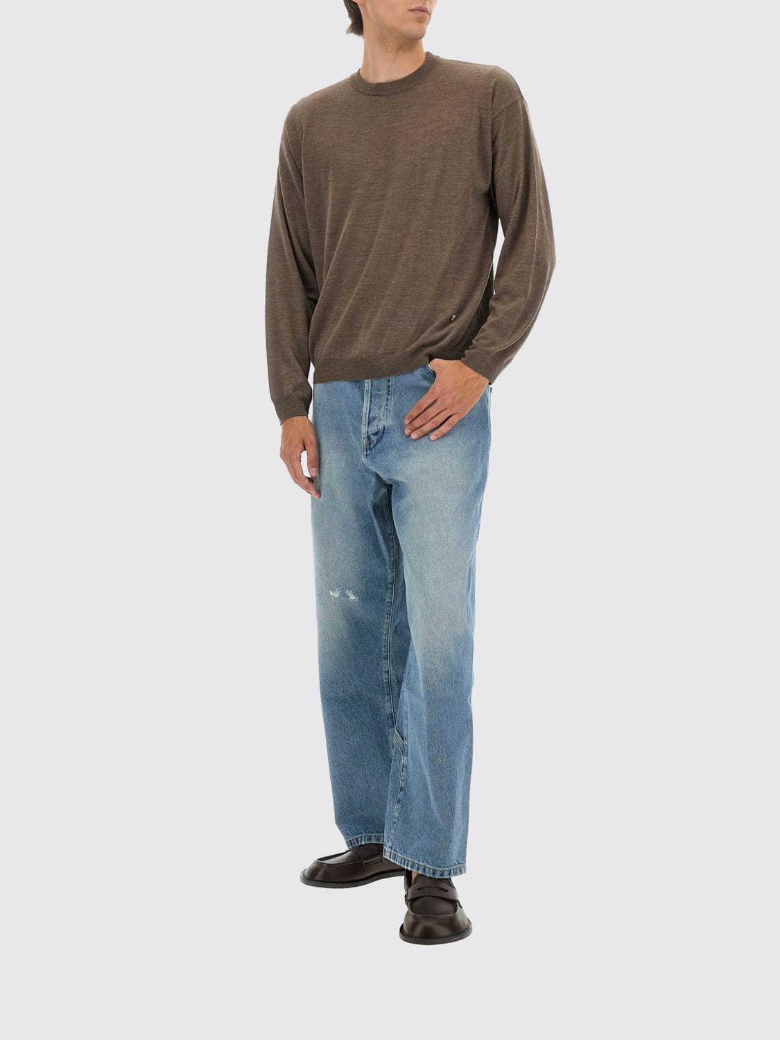 MOSCHINO COUTURE SWEATER: Sweater men Moschino Couture, Brown - Img 2