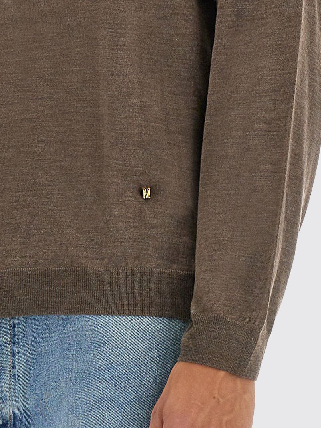 MOSCHINO COUTURE SWEATER: Sweater men Moschino Couture, Brown - Img 4