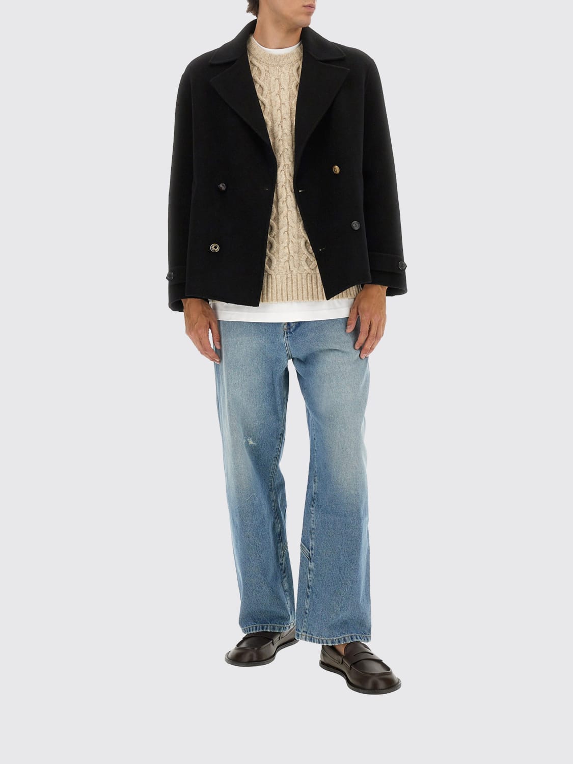 MOSCHINO COUTURE コート: ジャケット メンズ Moschino Couture, ブラック - Img 2