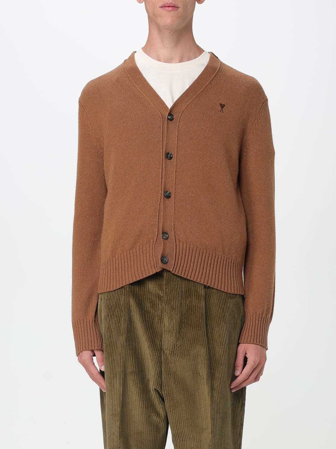 AMI PARIS SWEATER: Sweater men Ami Paris, Brown - Img 1