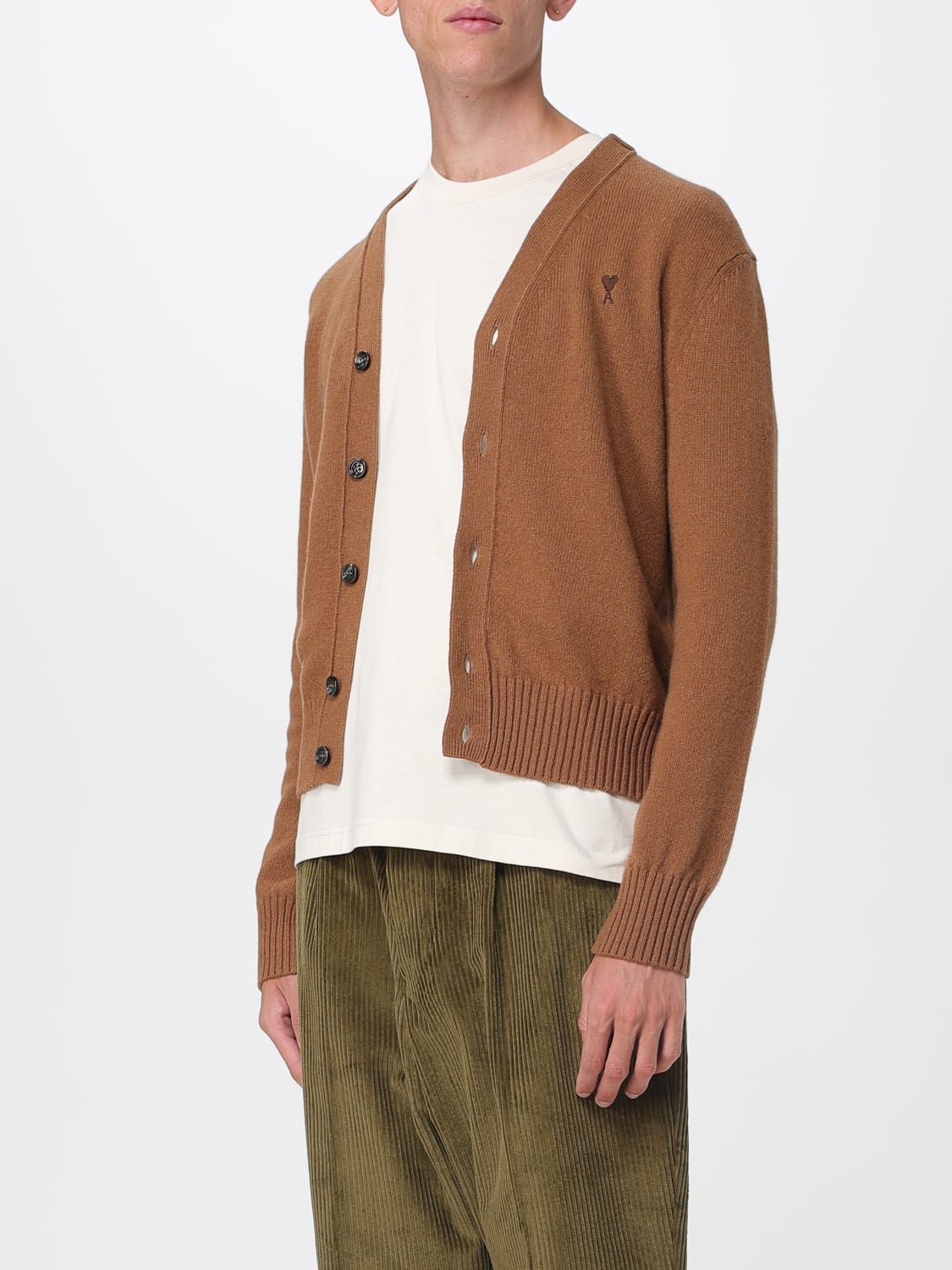 AMI PARIS SWEATER: Sweater men Ami Paris, Brown - Img 4