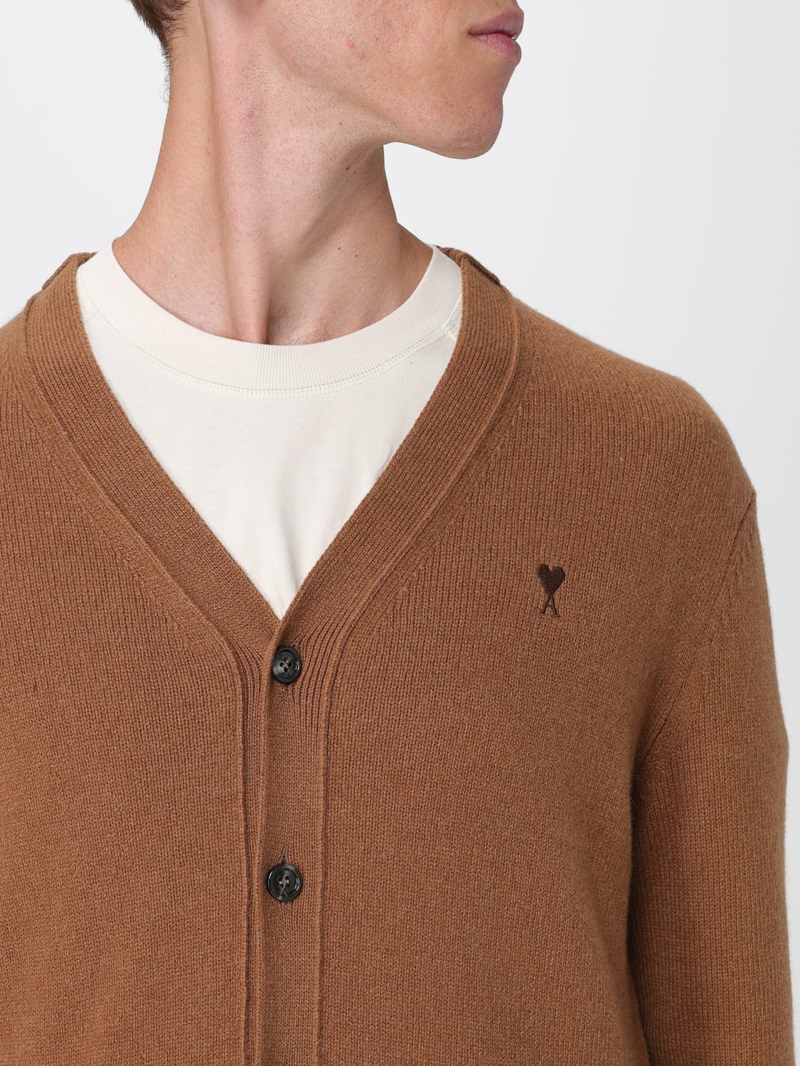 AMI PARIS SWEATER: Sweater men Ami Paris, Brown - Img 5
