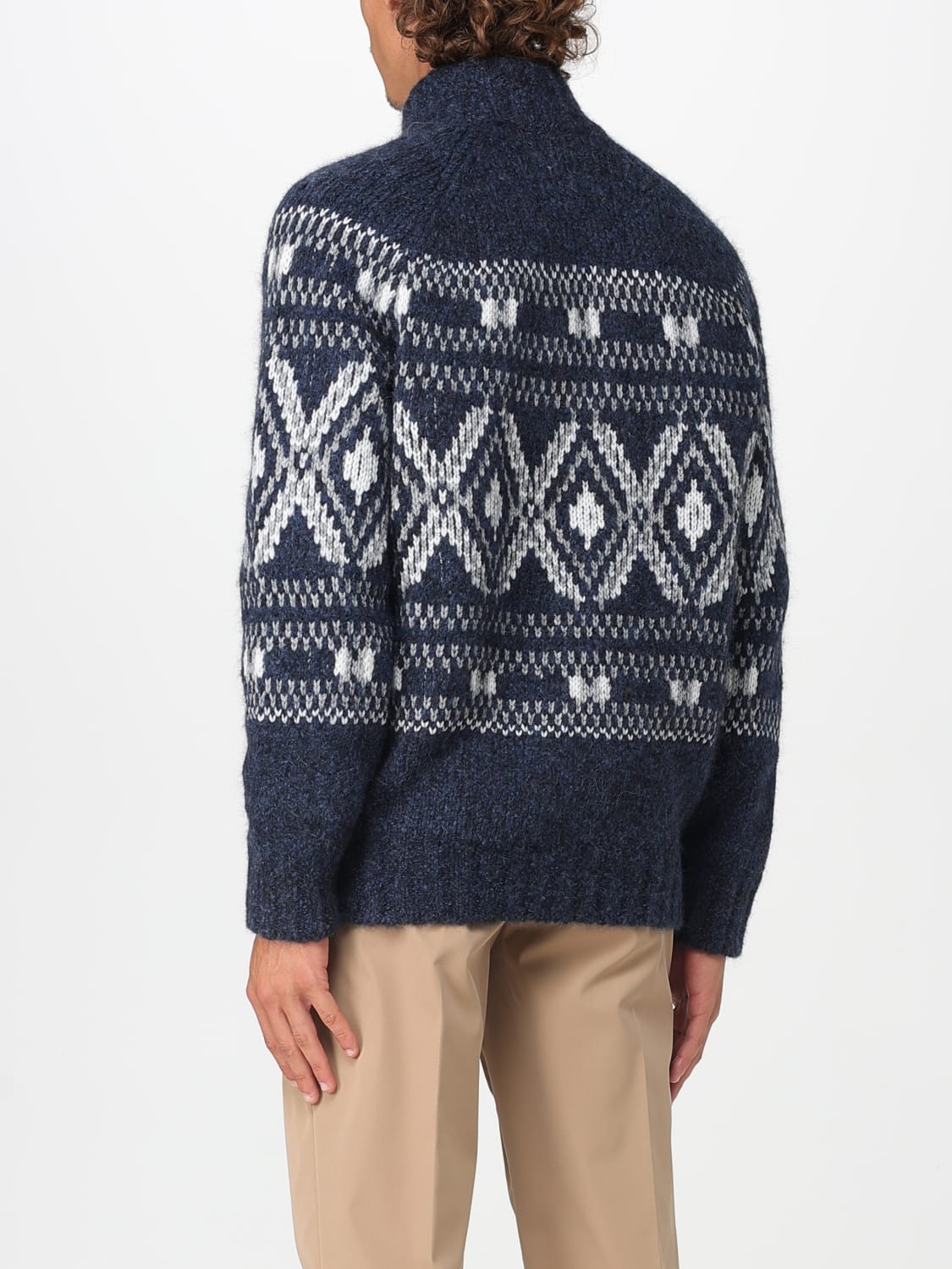 BRUNELLO CUCINELLI SWEATER: Sweater men Brunello Cucinelli, Navy - Img 3
