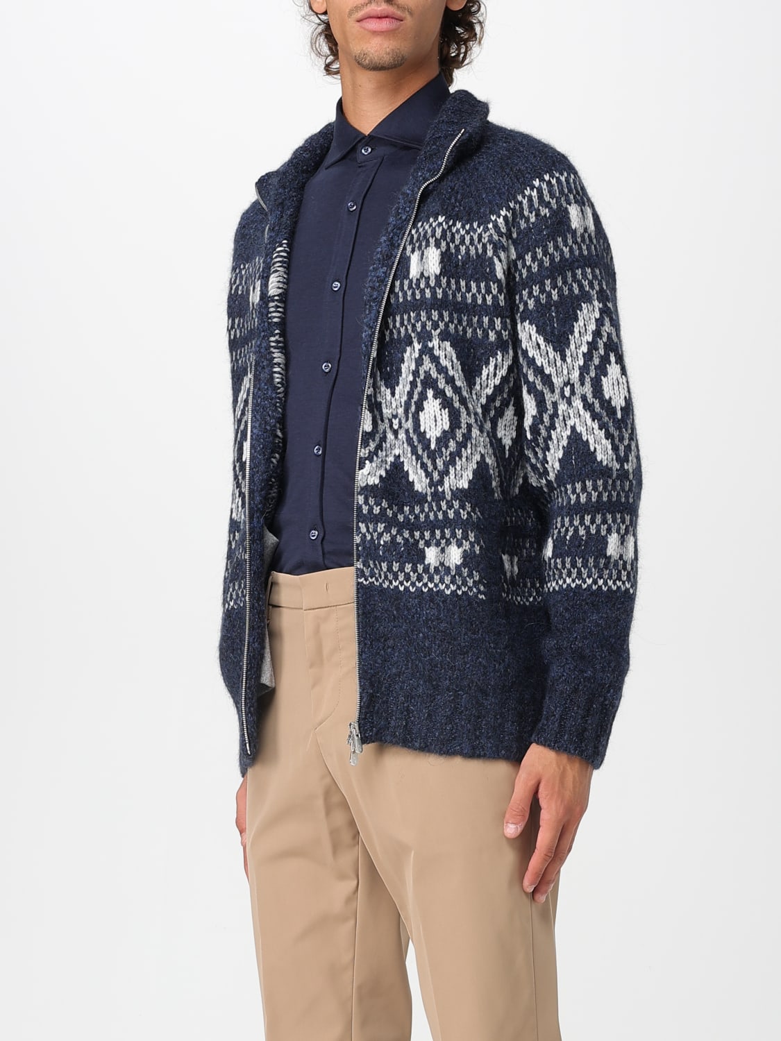 BRUNELLO CUCINELLI SWEATER: Sweater men Brunello Cucinelli, Navy - Img 4