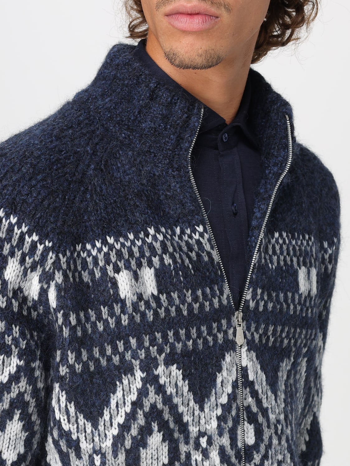 BRUNELLO CUCINELLI SWEATER: Sweater men Brunello Cucinelli, Navy - Img 5