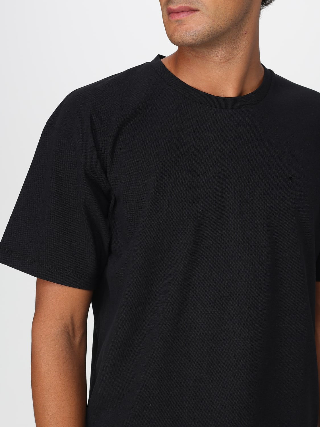 SAINT LAURENT T-SHIRT: T-shirt men Saint Laurent, Black - Img 5