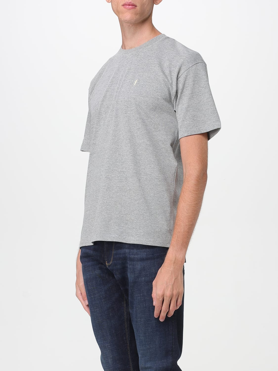 SAINT LAURENT T-SHIRT: T-shirt men Saint Laurent, Grey - Img 3