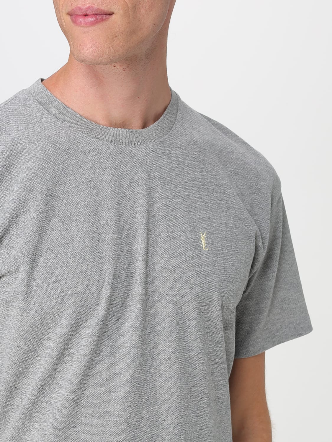 SAINT LAURENT T-SHIRT: T-shirt men Saint Laurent, Grey - Img 4