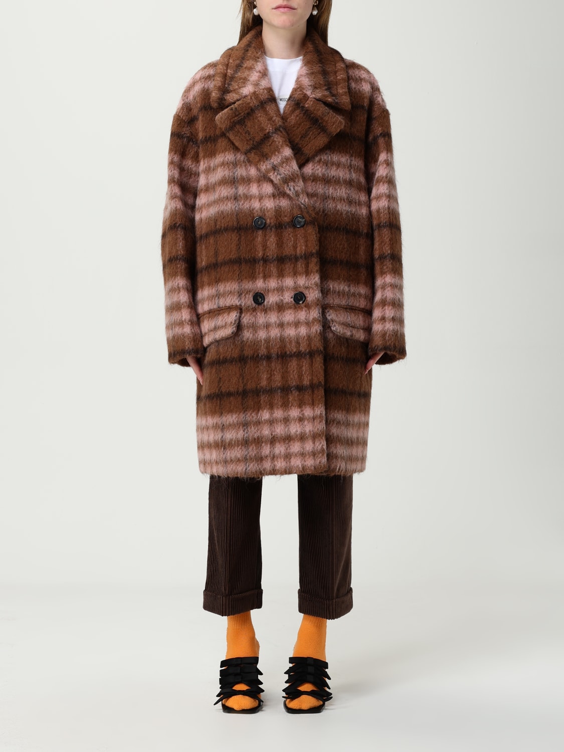 MOSCHINO COUTURE COAT: Coat woman Moschino Couture, Multicolor - Img 1