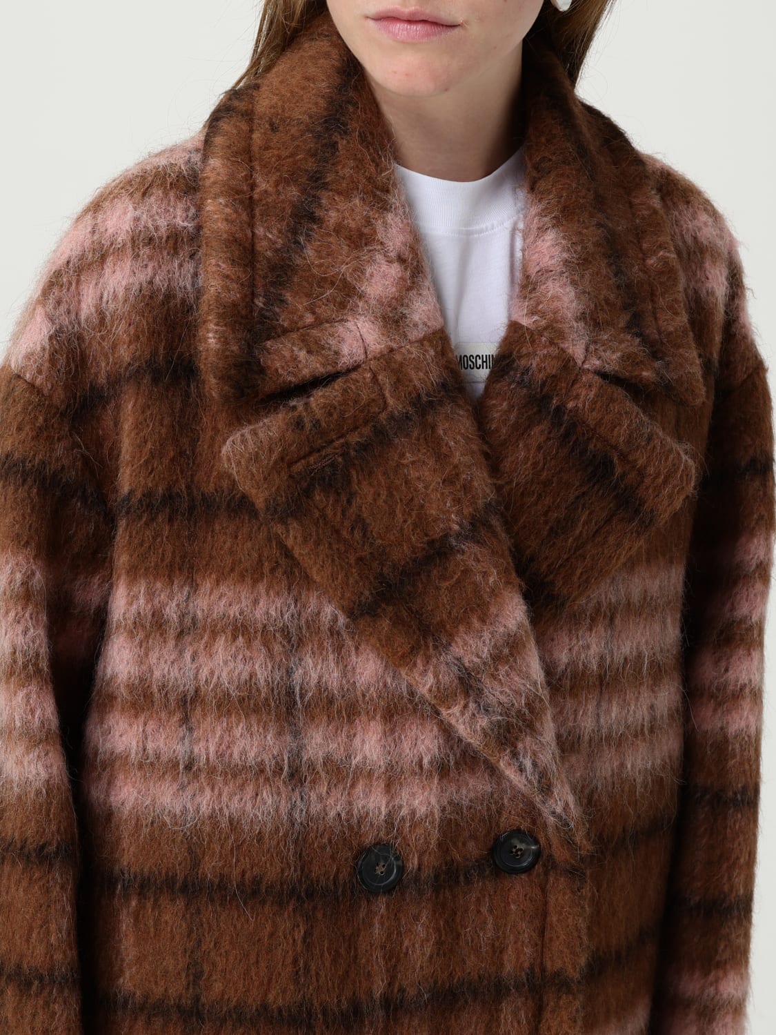 MOSCHINO COUTURE COAT: Coat woman Moschino Couture, Multicolor - Img 5