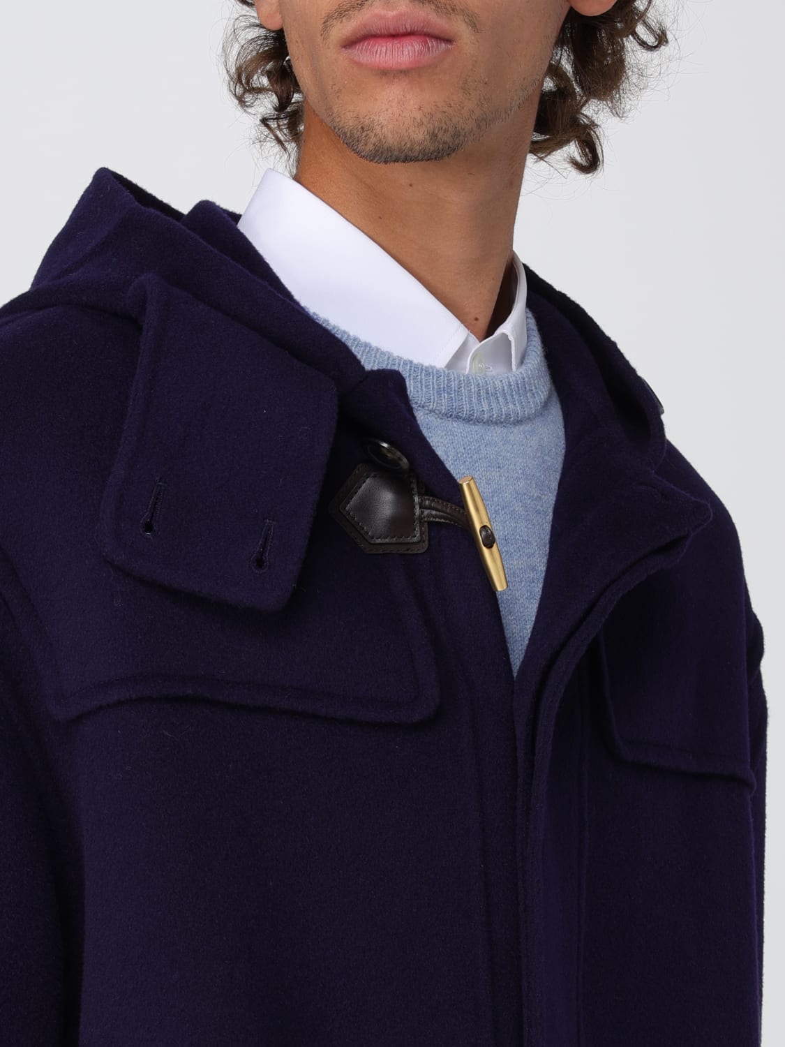 MOSCHINO COUTURE COAT: Coat men Moschino Couture, Blue - Img 5