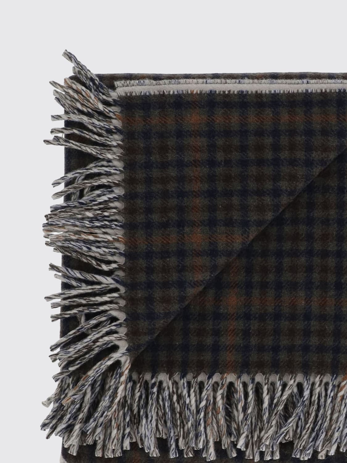 AUTRY SCIARPA: Sciarpa Autry in lana con motivo a quadretti , Rosso - Img 2