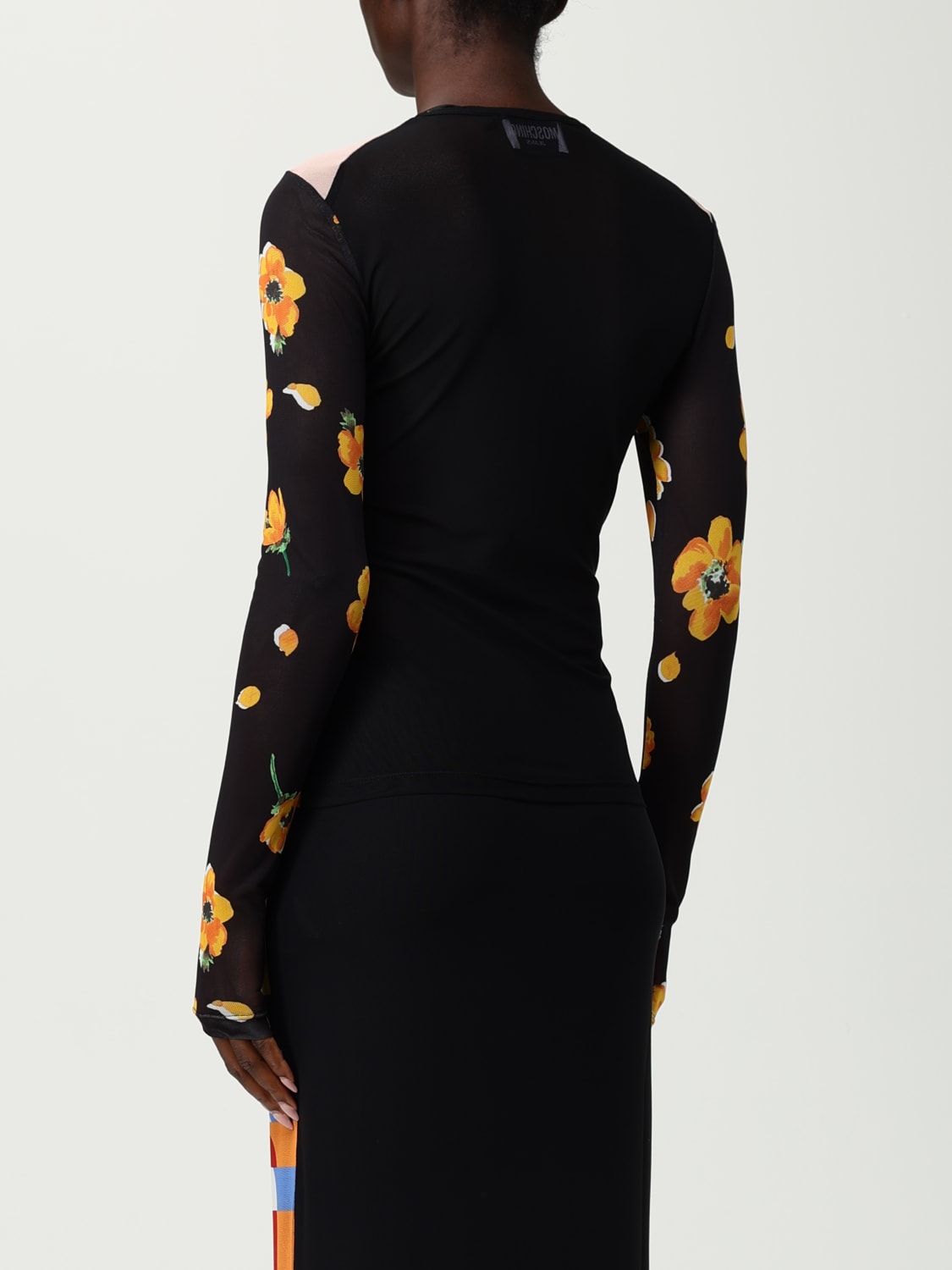 MOSCHINO JEANS T-SHIRT: T-shirt woman Moschino Jeans, Multicolor - Img 3