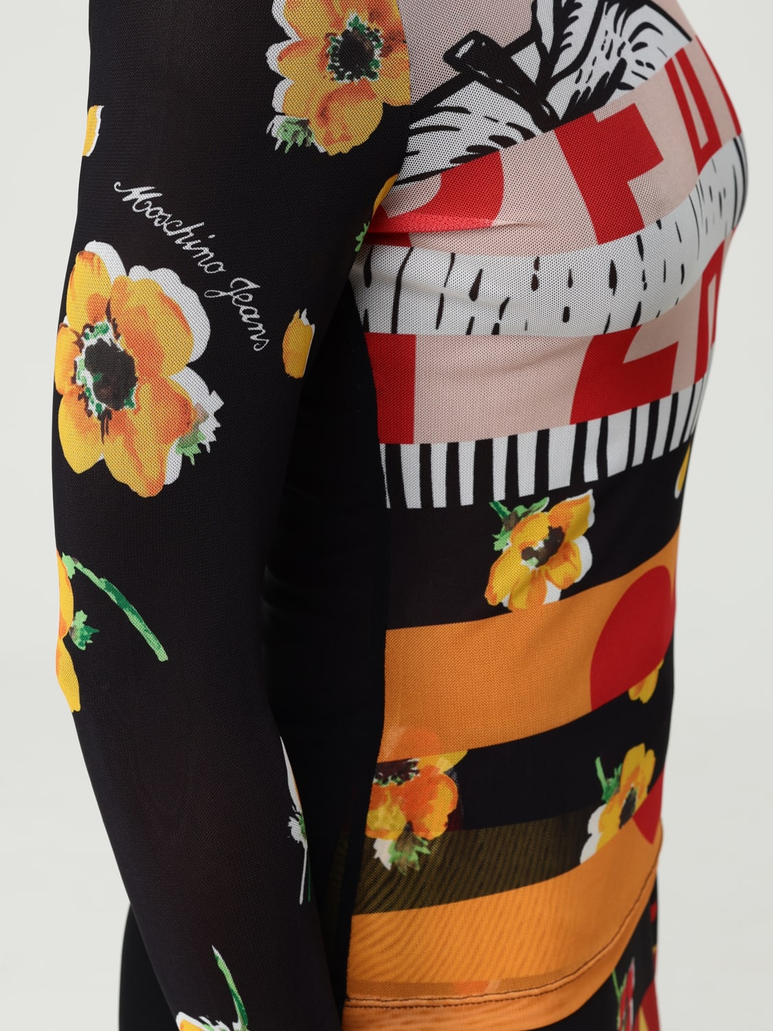 MOSCHINO JEANS T-SHIRT: T-shirt woman Moschino Jeans, Multicolor - Img 4