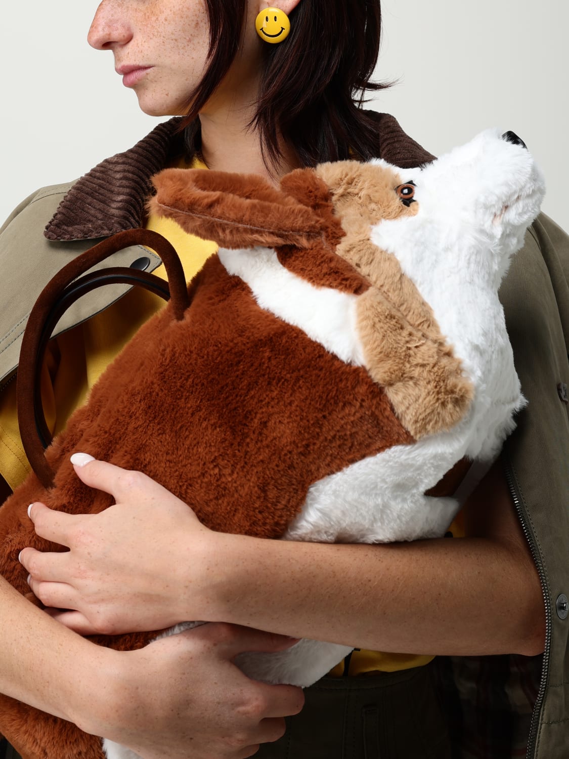 MOSCHINO COUTURE GIOIELLO: Orecchini Moschino Couture in ottone e resina , Giallo - Img 2