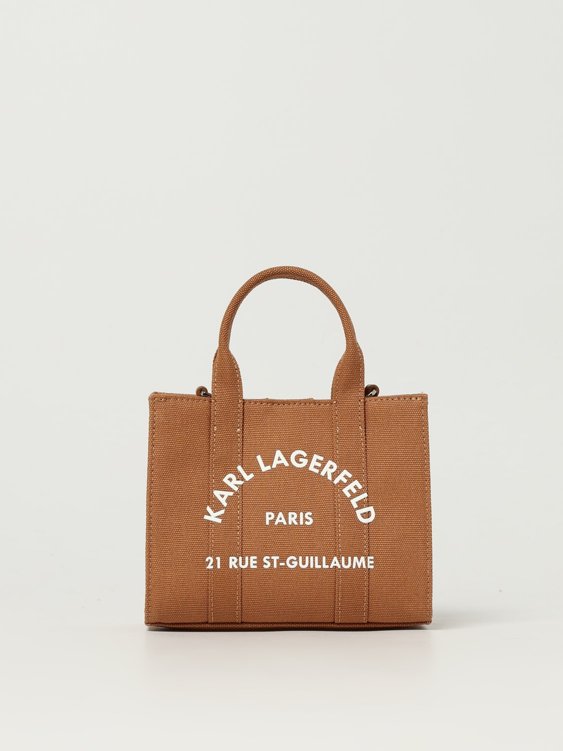 KARL LAGERFELD MINI BAG: Tote bags woman Karl Lagerfeld, Coffee - Img 1