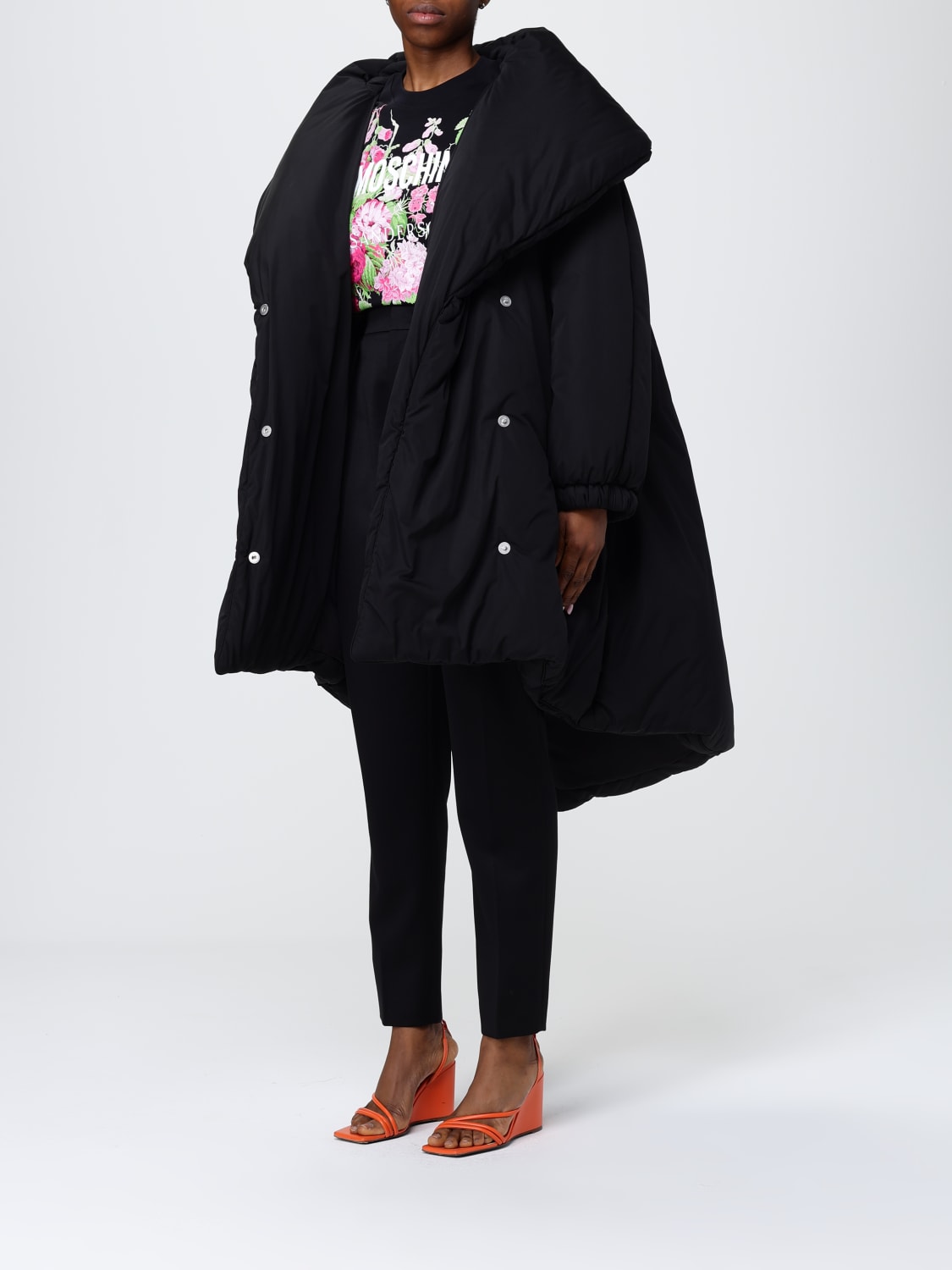 MOSCHINO COUTURE CHAQUETA: Abrigo mujer Moschino Couture, Negro - Img 4