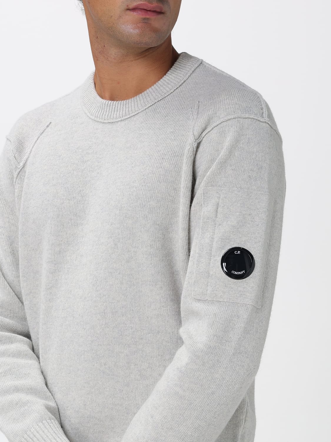 C.P. COMPANY SWEATER: Sweater men C.P. Company, White - Img 4